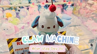 Claw Machine ALL DAY at Pick A Prize Bugis Street in Singapore🕹️ 🩷🩵 #clawmachine #singapore