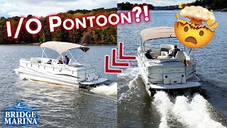 Test Driving A Triple Pontoon with An Inboard/Outboard Engine!