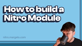 How to build a Nitro Module (write native code for React Native)