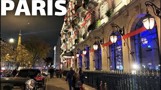 🇫🇷[PARIS 4K HDR]  WALK IN PARIS "AVENUE MONTAIGNE" (EDITED VERSION) 25/NOVEMBER/2022