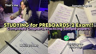 Studying till LATE NIGHT for PREBOARDS🌌🌑Boards Practical Exams Practice | Boards Study Vlog ~ Sneha🌷