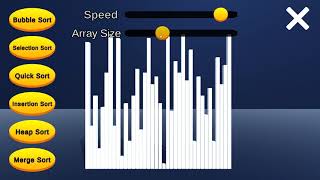 Sorting Algorithms Visualization In Unity