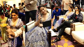 Actress Rashmika HOTTEST Entry At Pushpa Press Meet Kerala | Allu Arjun | Life Andhra Tv