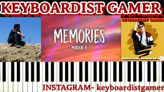 Memories - Maroon 5 | Piano Cover With Singer | Keyboardist Gamer | Ft. Tejas Malik