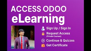 Odoo eLearning Tutorial: Join Courses, Quizzes & Certificate