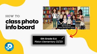 How to use the class photo info board 🎬