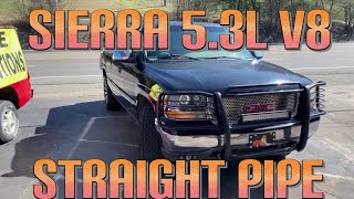 2001 GMC Sierra 5.3L DUAL EXHAUST w/ STRAIGHT PIPES!!