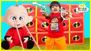 Giant Smash Surprise Incredibles 2 Toys with Jack Jack vs Ryan!!!