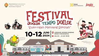 Grand Opening Festival Jogja Tempo Doeloe 