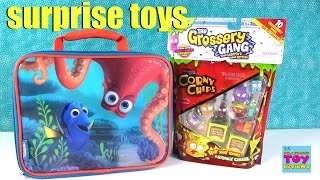 Finding Dory Surprise Lunchbox | Squinkies Shopkins Disney Tsum Tsum Opening | PSToyReviews