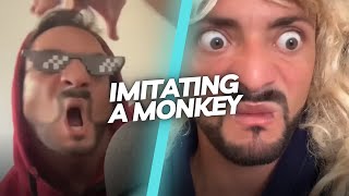 Mercuri_88 Shorts - Imitating a monkey