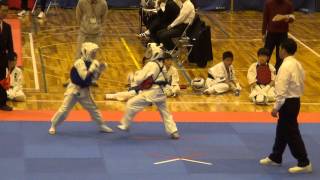 2013.12.15硬式空手全国選抜優勝大会小学3年2回戦 All Japan Koshiki Karate Tournament