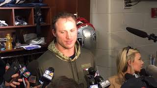 Nate Solder describes how Tom Brady’s leadership helps the offensive line