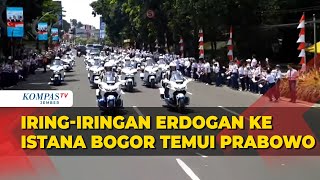 [FULL] Pengawalan Ketat, Momen Iring-iringan Mobil Erdogan Temui Prabowo di Istana Bogor