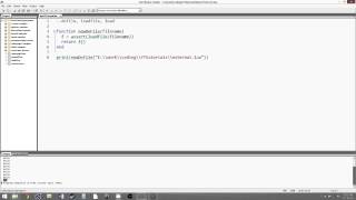 Lua 5.2 Tutorial 12: Running External Code