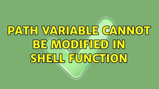 Ubuntu: PATH variable cannot be modified in shell function