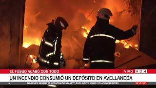 🔥 INCENDIO DEVASTADOR EN UN DEPÓSITO EN AVELLANEDA