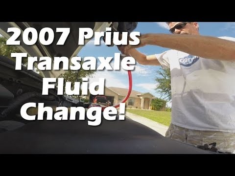 Changing the transaxle fluid on our 2007 Toyota Prius Changing the transaxle fluid on our 2007 Toyota Prius