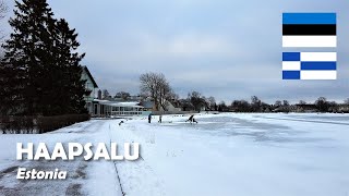 Haapsalu, Estonia. Walking at the Small Bay (Väike viik). 4K