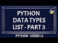 Python list data type | Part 3 | Python List for beginners | Basics of python list | Python List