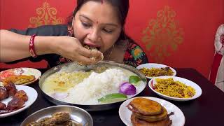 Bigbites,Eating Panta (Water Rice)Vat,with lots of Fry।। Massive Eating ।।