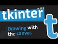 Using the tkinter canvas to draw shapes, text and widgets