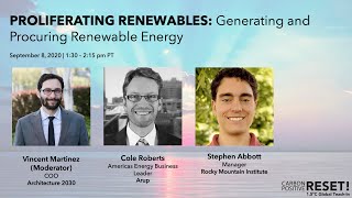 PROLIFERATING RENEWABLES: Generating and Procuring Renewable Energy // CarbonPositive RESET!