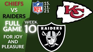 🏈Kansas City Chiefs vs Las Vegas Raiders Week 10 NFL 2021-2022 Full Game Watch Online, Football 2021