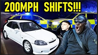 *200MPH* WHEEL SPIN SHIFTS  IN MY 700HP HONDA CIVIC EK9 *DMO UK LINK UP*🇬🇧