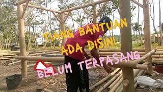 PART 28,,perakitan awal gazebo tiang 6,,#kerajinan #bamboo @cahaya792