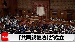 離婚後の「共同親権」導入　父母で選択 改正民法成立（2024年5月17日）