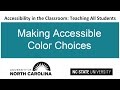 Making Accessible Color Choices