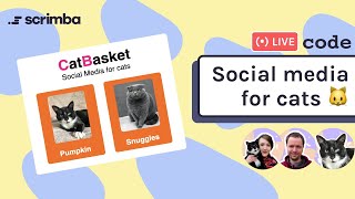 Live-code a cat social media site! HTML, CSS & JavaScript 🐱