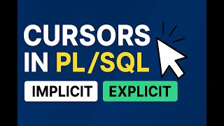PL/SQL Cursors Full Tutorial with Real-Time Examples #PLSQLCursor #plsql