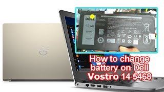 How to change battery on Dell Vostro 14 5468