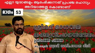 ശ്രീമദ് ഭാഗവതം | ഭാഗം 53 | എല്ലാ യുദ്ധങ്ങളും ആരംഭിക്കുന്നത് പ്രപഞ്ച രഹസ്യം അറിയാത്തതു കൊണ്ടാണ്