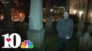Ghost hunter explores Old Presbyterian Cemetery in Knoxville