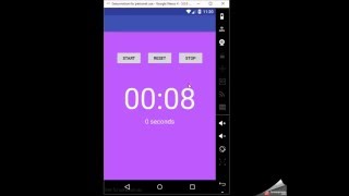 Chronometer Example Android Studio Stopwatch