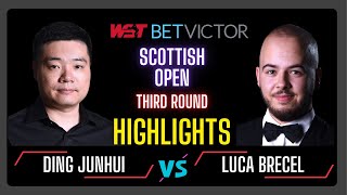 Ding Junhui vs Luca Brecel | Round 3 Highlights | Scottish Open 2024 #snooker2024 #snooker