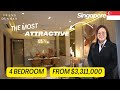 Singapore Showflat Tour | D15 Grand Dunman | 4 Bedroom from $3.3m | 2 mins walk to Dakota MRT