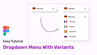 Figma tutorial prototyping: Figma dropdown tutorial with Variants