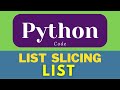 Python List Slicing | Python List | Python Sequences | Python Exersices | #shorts  #python #ytshorts