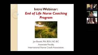 End of Life Nurse Coaching - Free Intro Webinar with Jan Booth 9-7-16