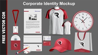 Desain Mockup Corporate Identity Format CorelDraw - Mockup Design