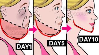 Get Rid Of DOUBLE CHIN & FACE FAT🔥 10 MIN Routine to Slim Down Your Face, Jawline