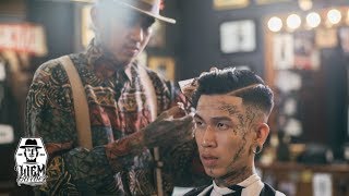 High Skin Fade and Pompadour | Liem Barber Shop's Collection