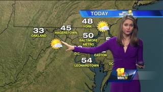 Some clouds, mild on Friday