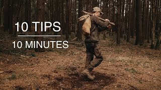 10 Wilderness Survival, Bushcraft & Camping Tips in 10 Minutes