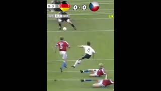 Euro 1996 final Germany🇩🇪 against the Czech Republic 🇨🇿 #highlights #football #youtubeshorts