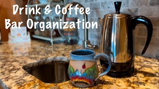 Coffee Drink Bar Organization \u0026 Declutter - Every little bit counts!